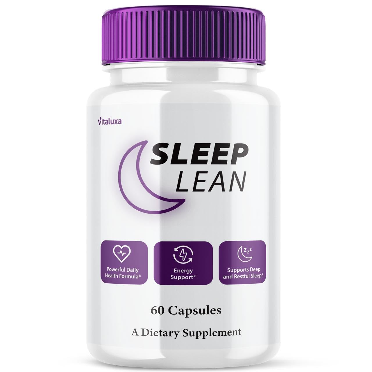 Vitaluxa Sleep Lean Capsules, Nighttime PM Support, 60 Count
