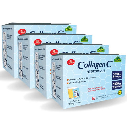 ALFA VITAMINS Collagen C Peptides Hydrolysate Powder Vitamin C 1000mg Supplement 31.7466