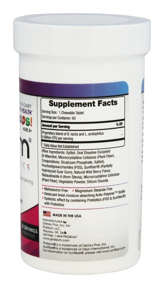 Probium Kids Blend 6 B (Age 2+) Wild Berry Capsules 60