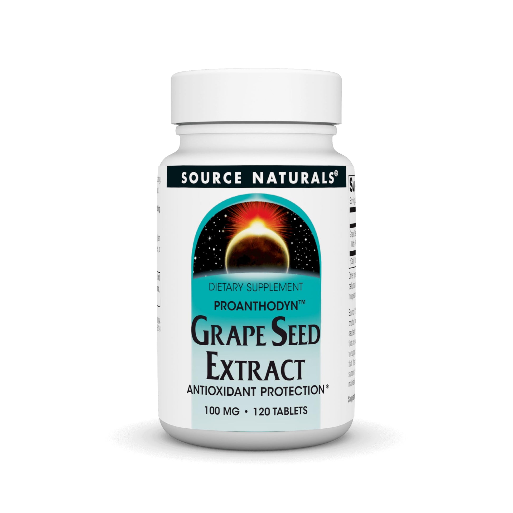 Source Naturals Grape Seed Extract Proanthodyn 100 mg Tablet, 120 Tablets