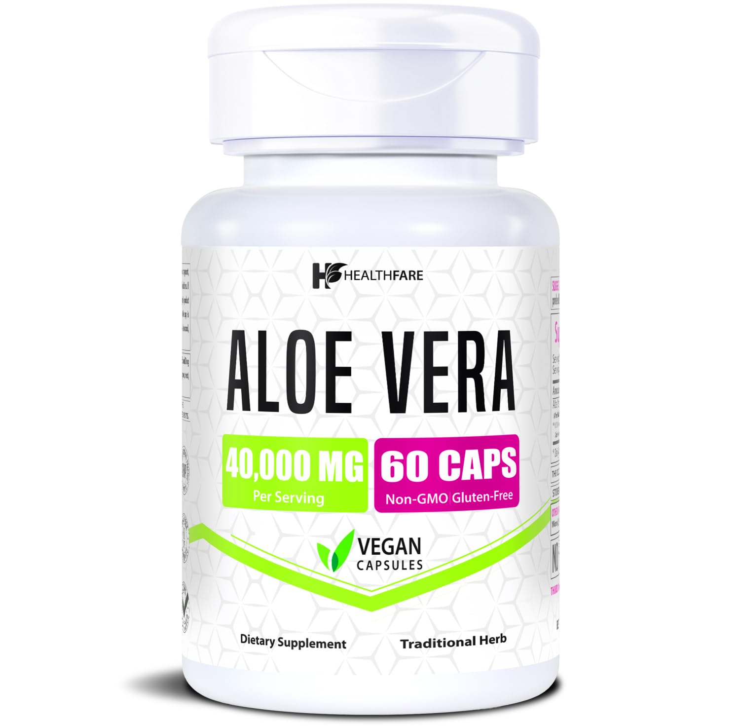 Healthfare Aloe Vera Capsules 60 Count