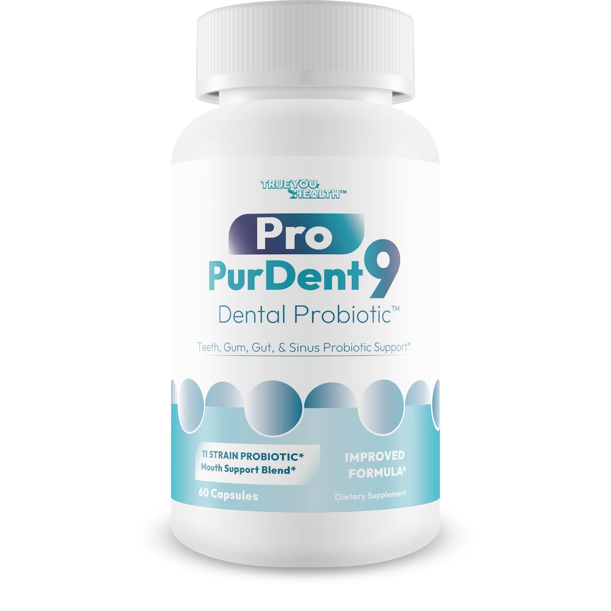 True You Health Pro PurDent9 Dental Probiotic Capsule, 60 Count