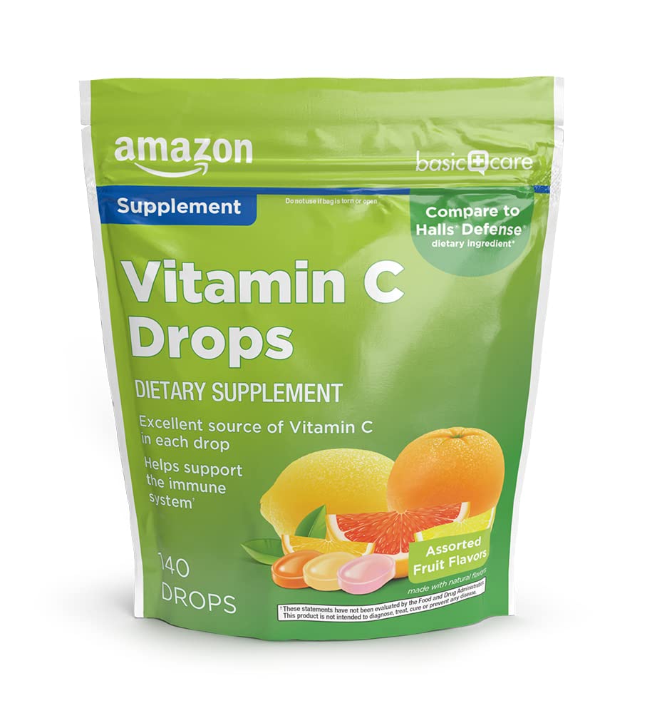 Amazon Basic Care Vitamin C Supplement Caplets, 140 Caplets
