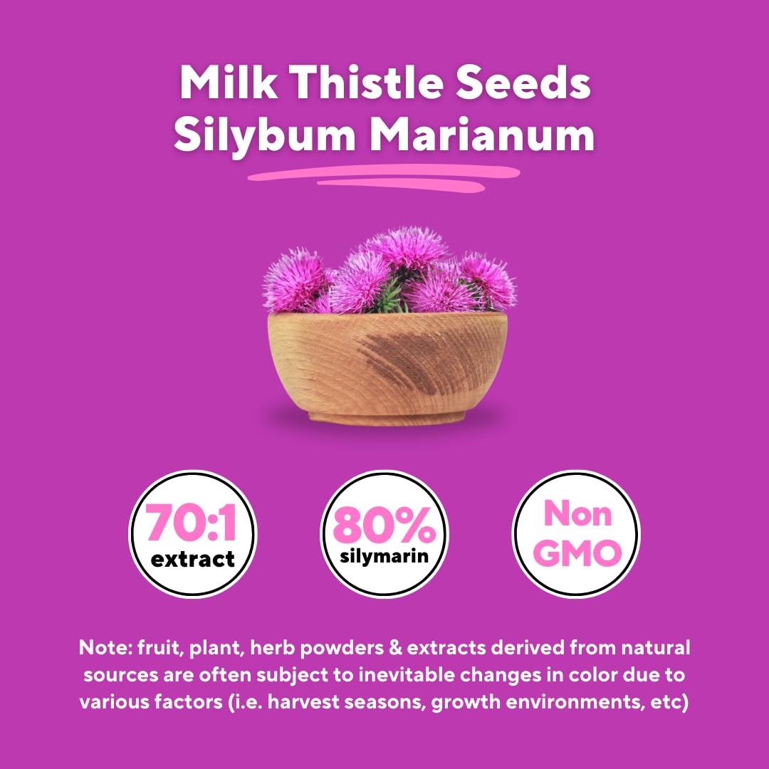 Vitapia Organic Milk Thistle Extract 70:1 Capsule, 120 Count