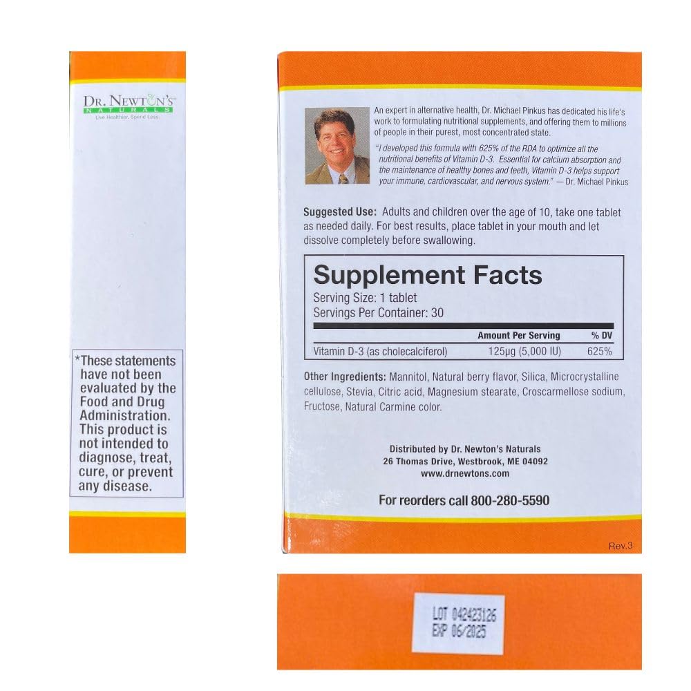 SelfCare+ Vitamin D3 Chewable 30 Tablets