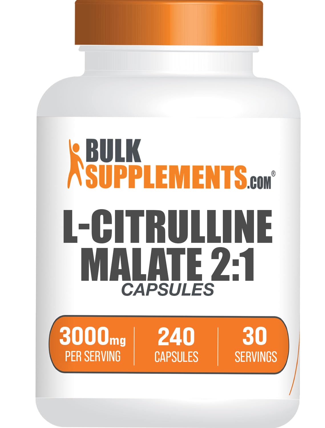BulkSupplements L-Citrulline Malate Capsules 240 Count
