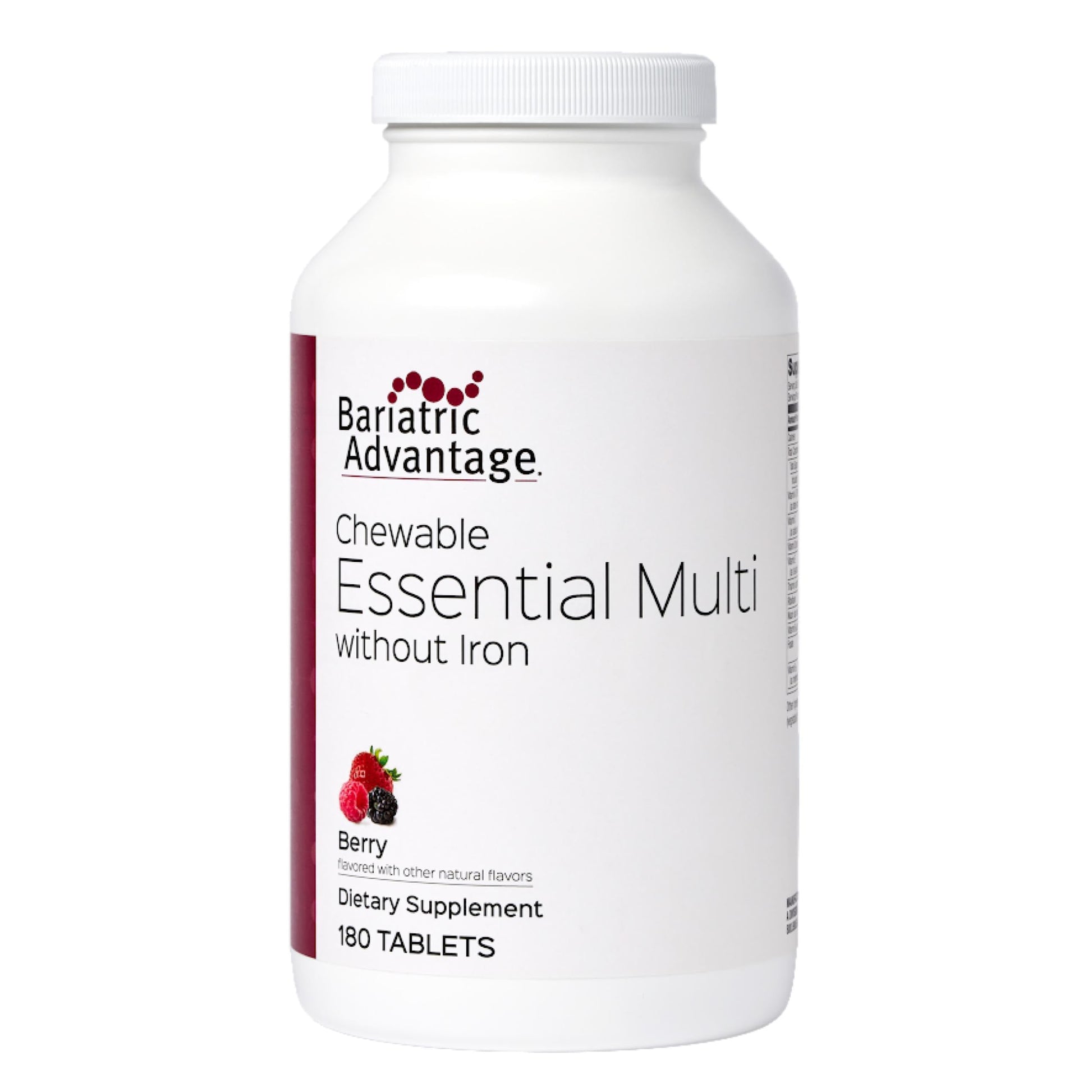 Bariatric Advantage Essential Multivitamin Without Iron Tablets, 180 Count
