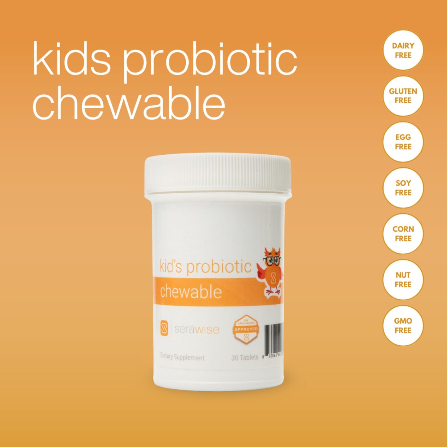 Serawise Kid's Probiotic Chewable 30 Tablets