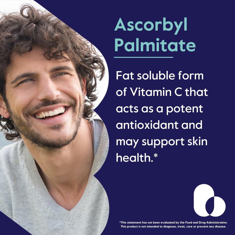 BESTVITE Ascorbyl Palmitate 500mg Capsule, 120 Capsules
