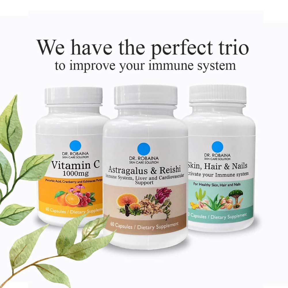 Dr. Robaina Skin Care Solution - Skin, Hair & Nails Capsules - Immune Support, 60 Capsules