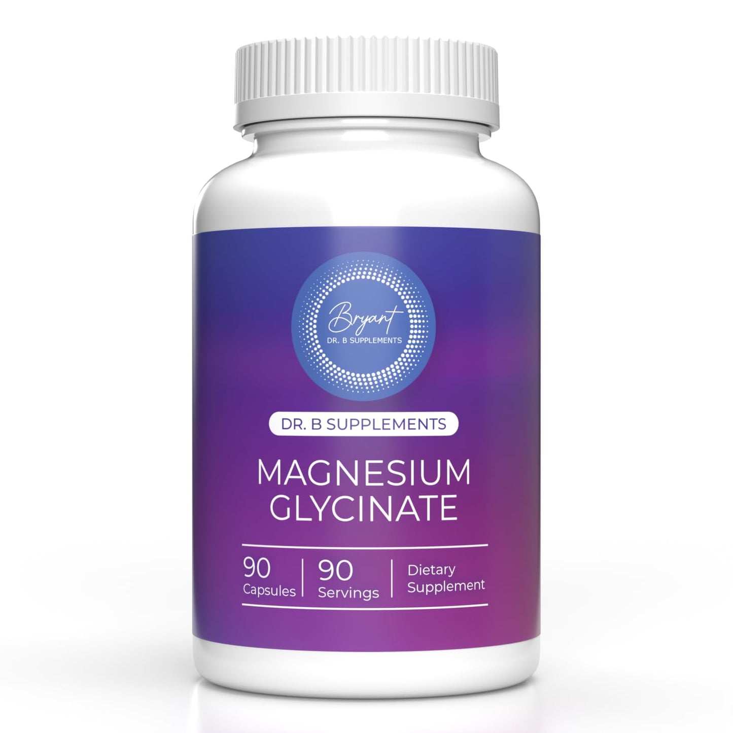 Dr B Supplements Magnesium Glycinate 120 mg, 90 Capsules