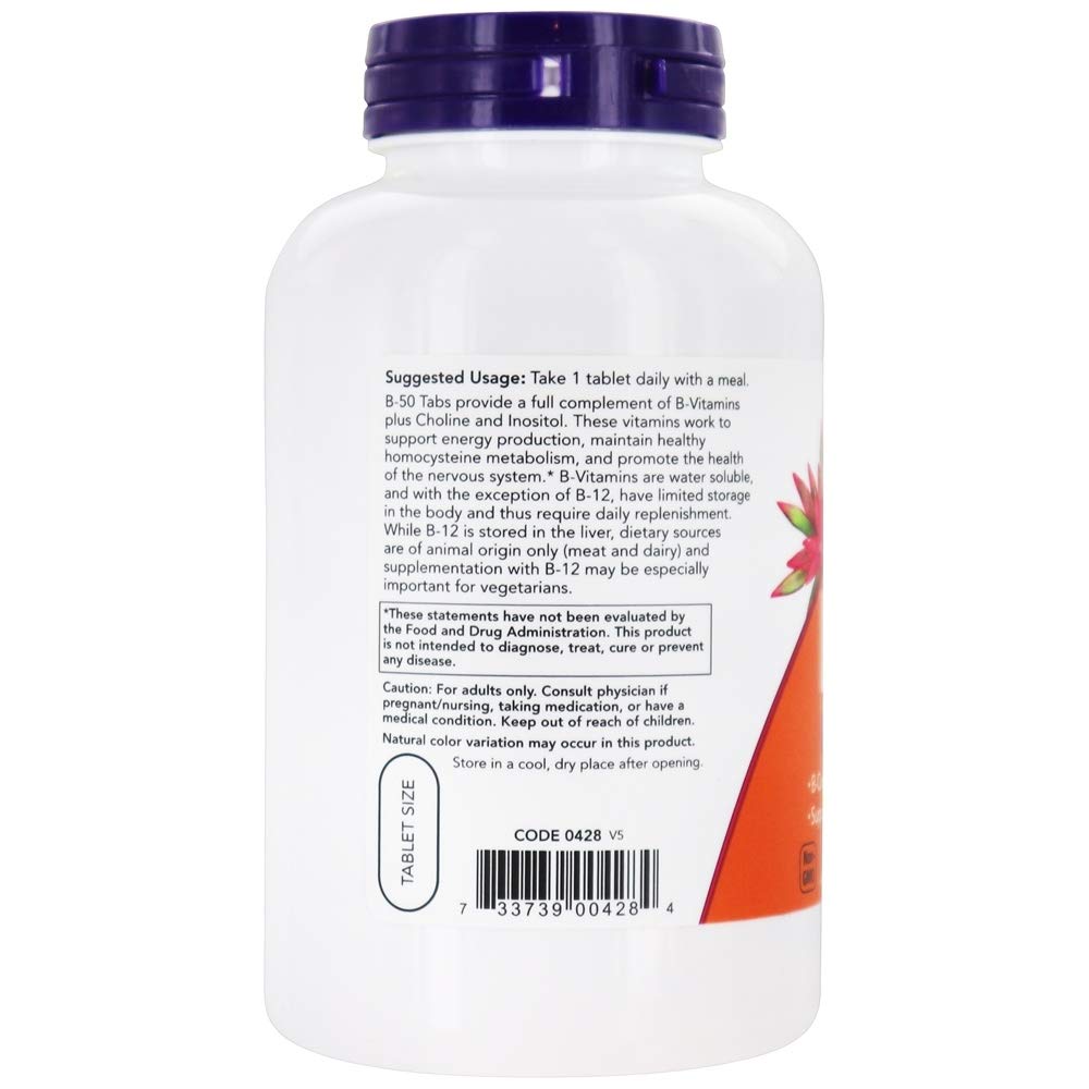 NOW Foods B-50 250 Tablets