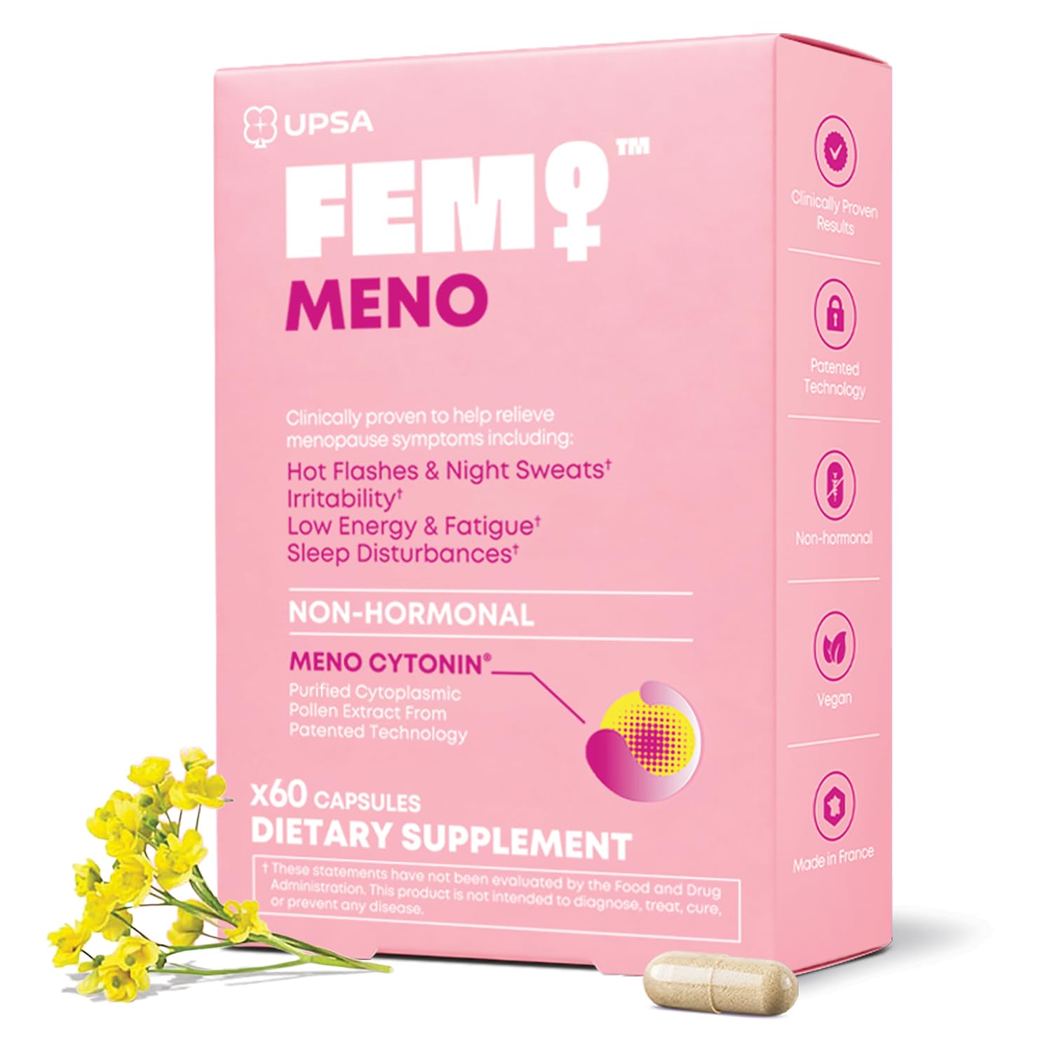 Upsa FEM Meno Menopause Supplements Capsules 60