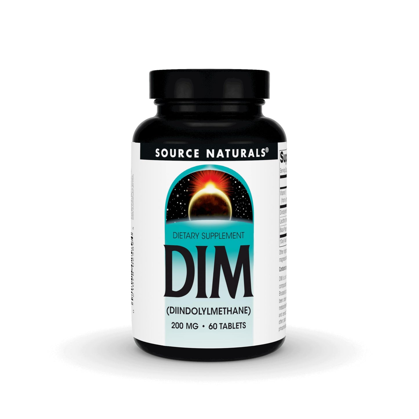Source Naturals DIM Diindolylmethane 200mg with BioPerine, Vitamin E & More, 60 Tablets