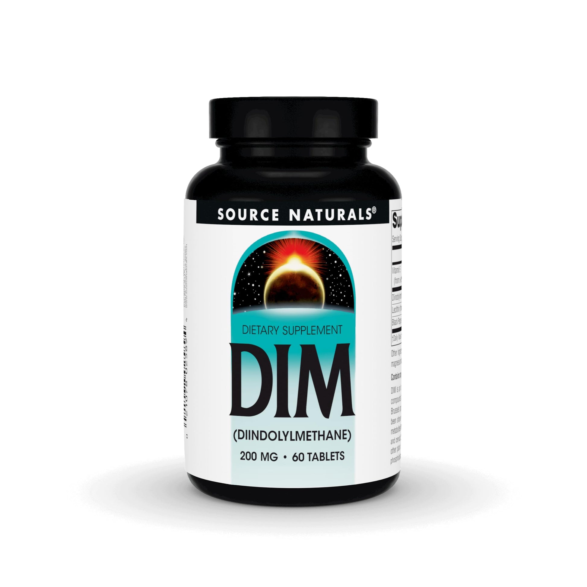 Source Naturals DIM Diindolylmethane 200mg with BioPerine, Vitamin E & More, 60 Tablets