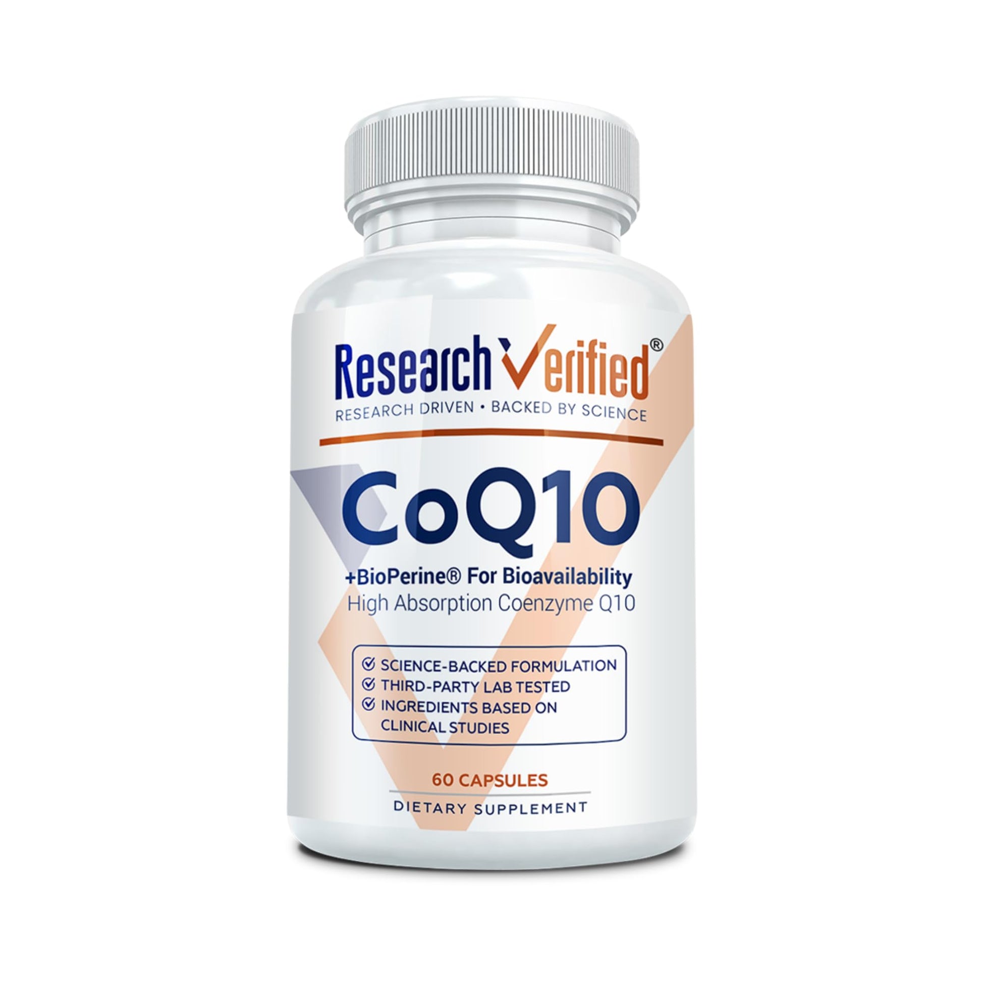 Research Verified CoQ10 100% Pure Extra Strength 300mg Capsule, 60 Count