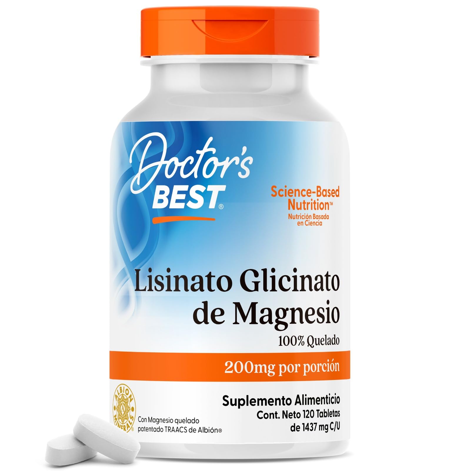 Doctor's BEST Magnesium Tablet 120 Count