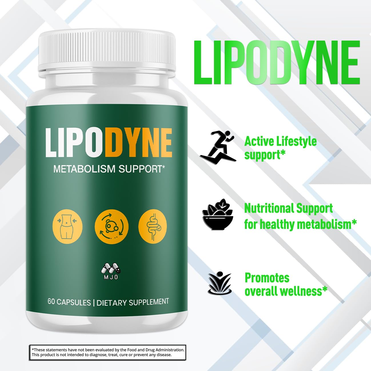 MJO LipoDyne Capsules, 60 Capsules