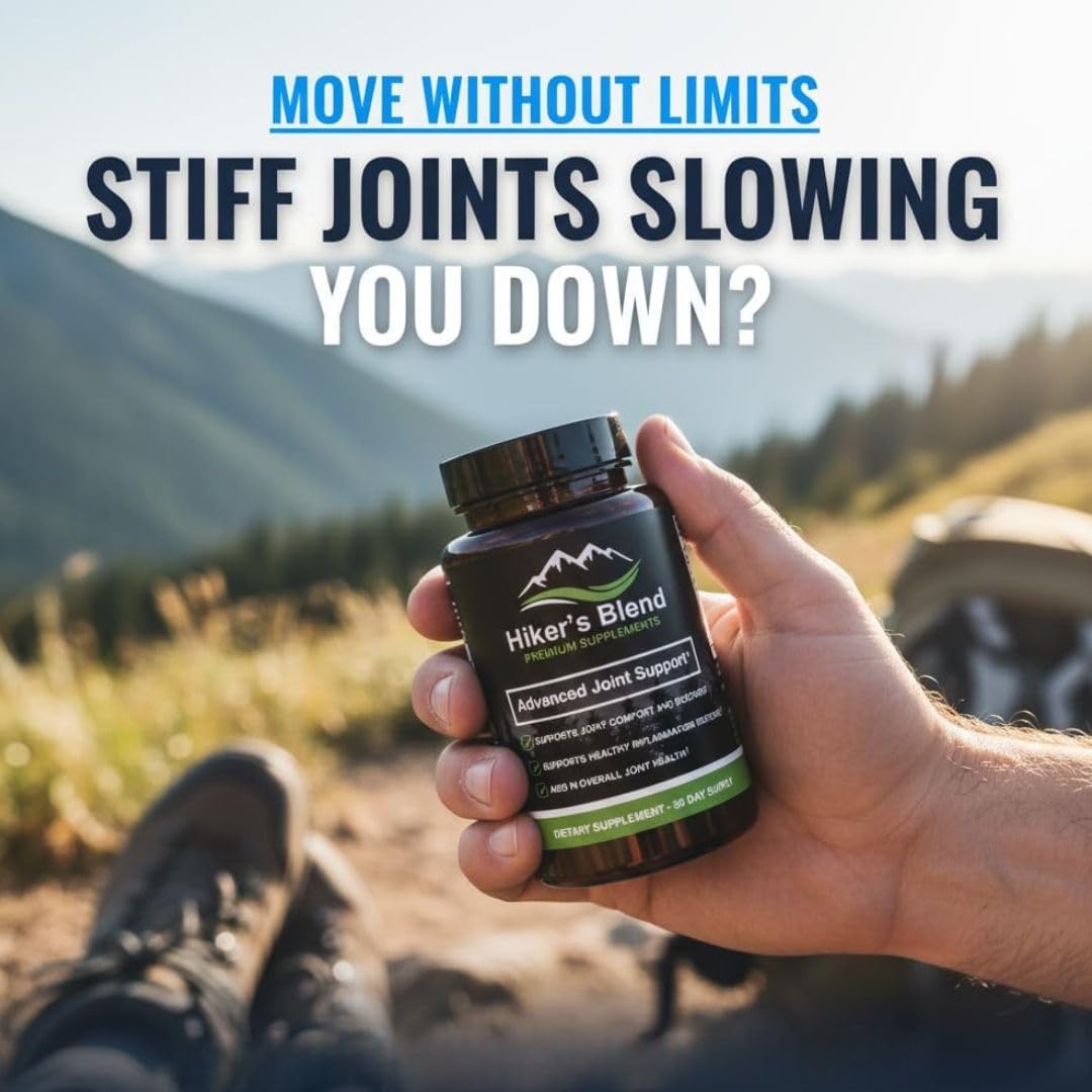 HIKER'S BLEND PREMIUM SUPPLEMENTS Advanced Joint Support Supplement Capsule 90 Count