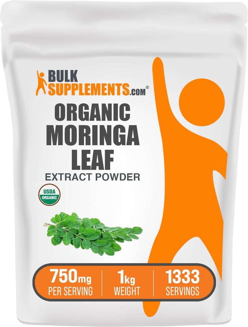 BulkSupplements Organic Moringa Extract Powder 35.2 Ounce