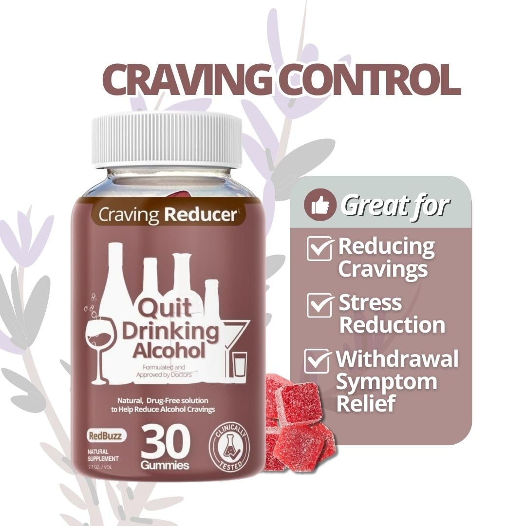 Drop The Craving Quit Alcohol Gummies, 60 Gummies