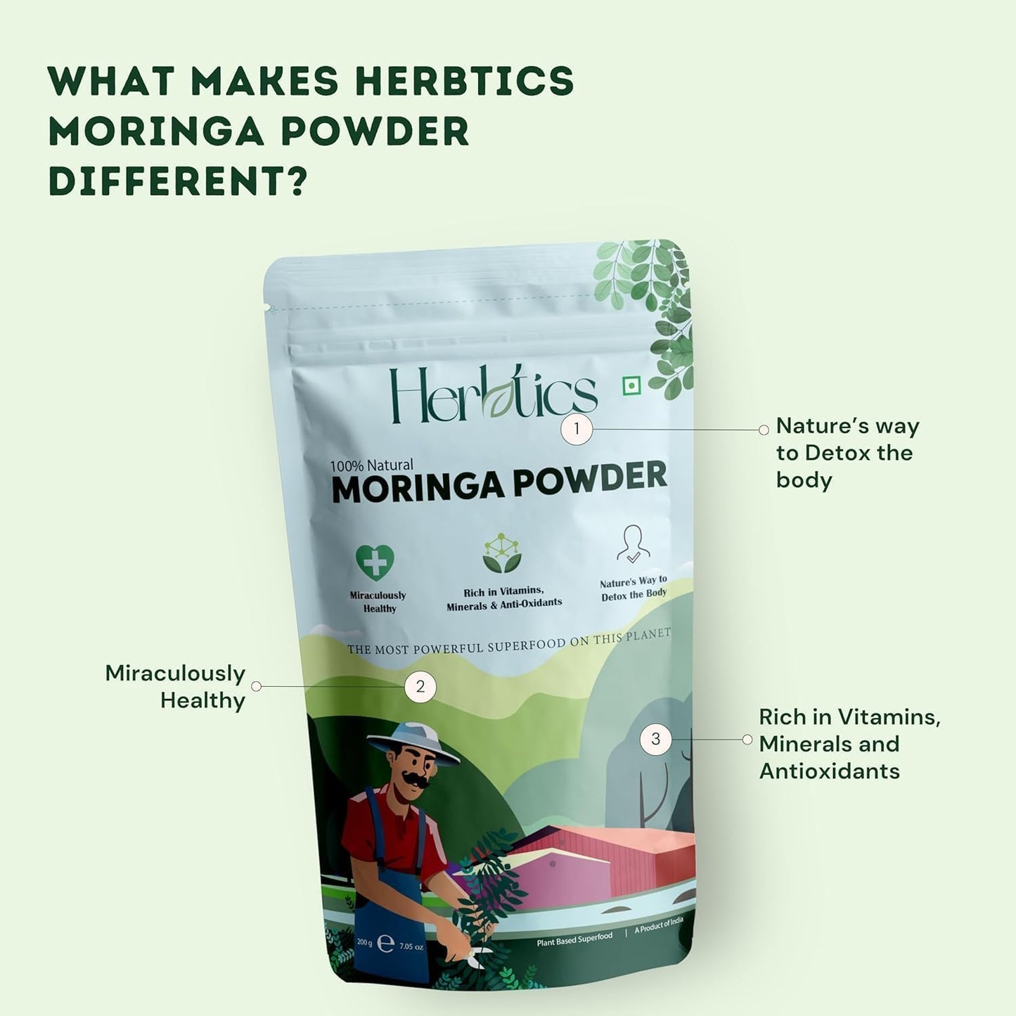 Generic Moringa Powder 7.05 Ounce
