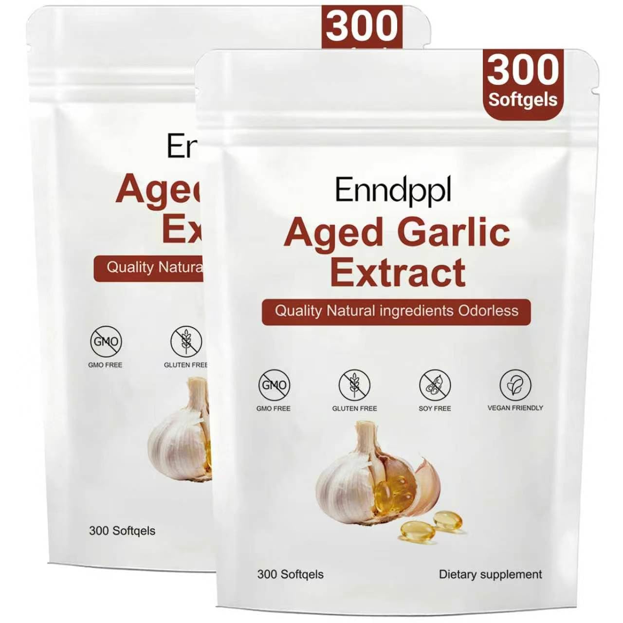 Enndppl Aged Garlic Extract Capsules 600 Count