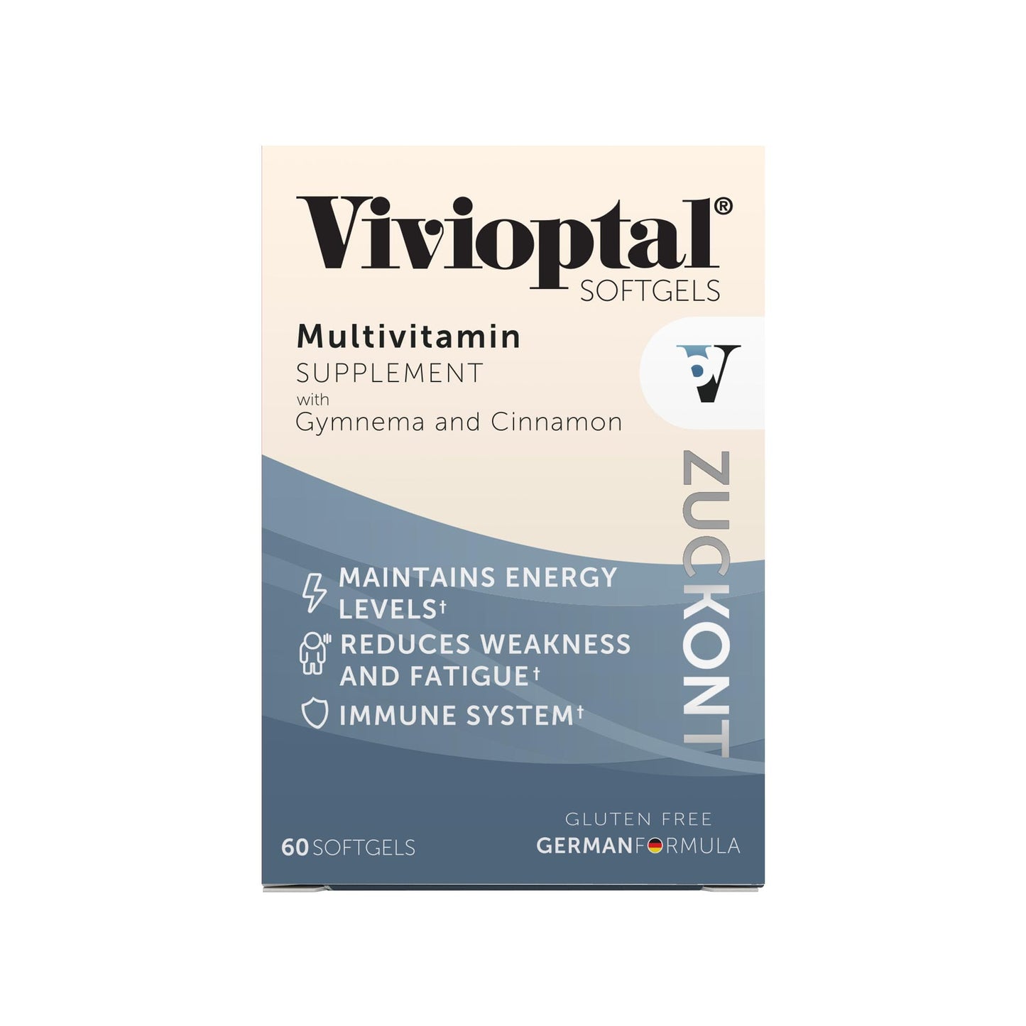 Vivioptal Vitamins Multivitamin Supplement with Gymnema and Cinnamon 60 Softgels