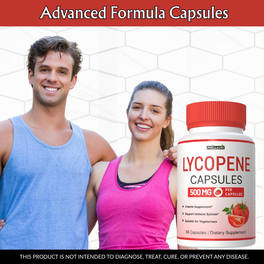 Phillauri Lycopene Supplements for Men Capsules, 300 Capsules