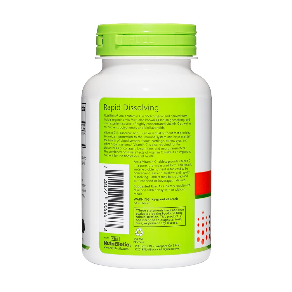NutriBiotic Amla Vitamin C Tablet, 60 Tablets