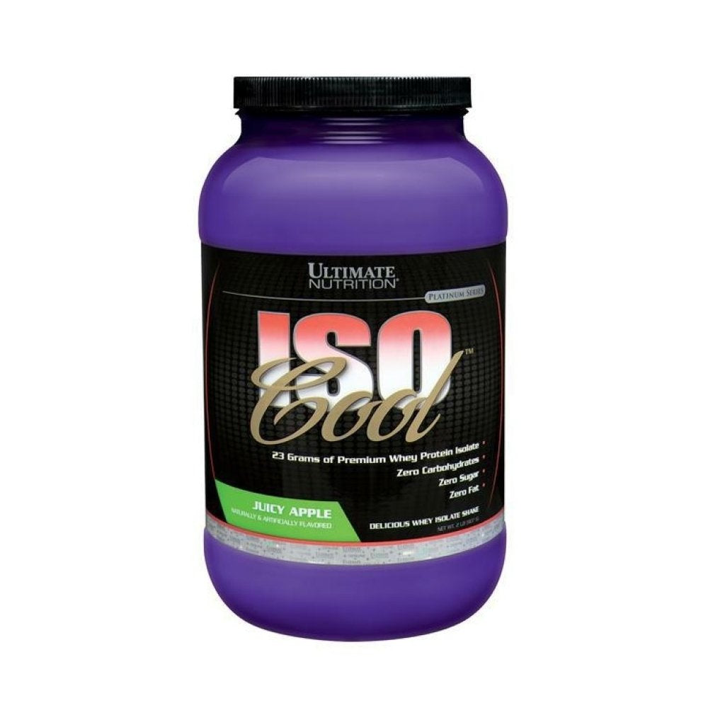 Ultimate Nutrition ISO Cool Pure Whey Protein Isolate Powder, 32 Servings, Juicy Apple