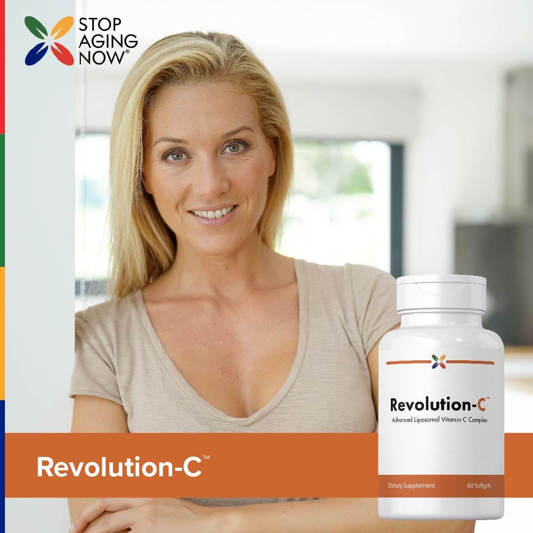 Stop Aging Now Liposomal Vitamin C Complex Supplement Softgels 60 Count