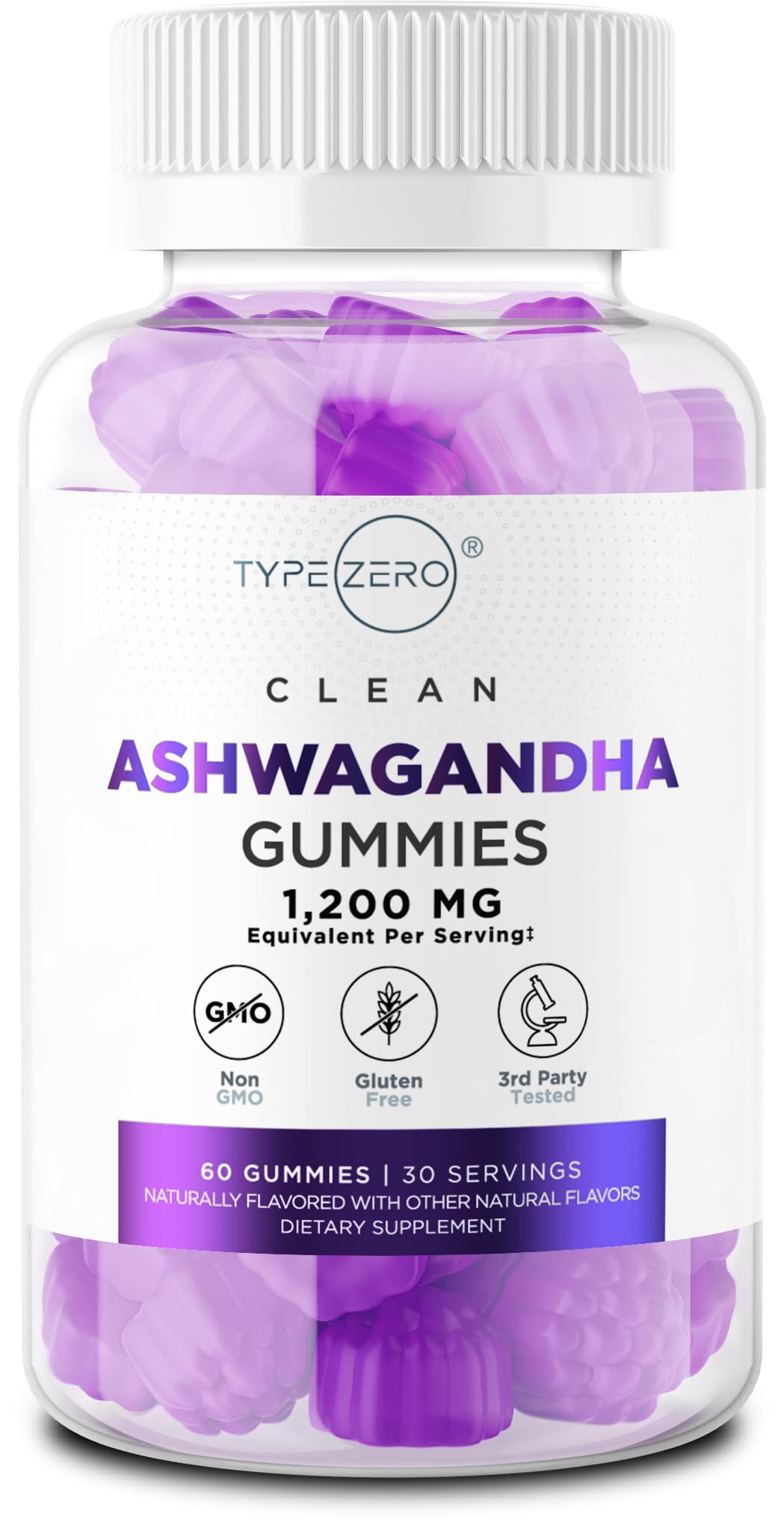Type Zero Ashwagandha Gummies 60 Count