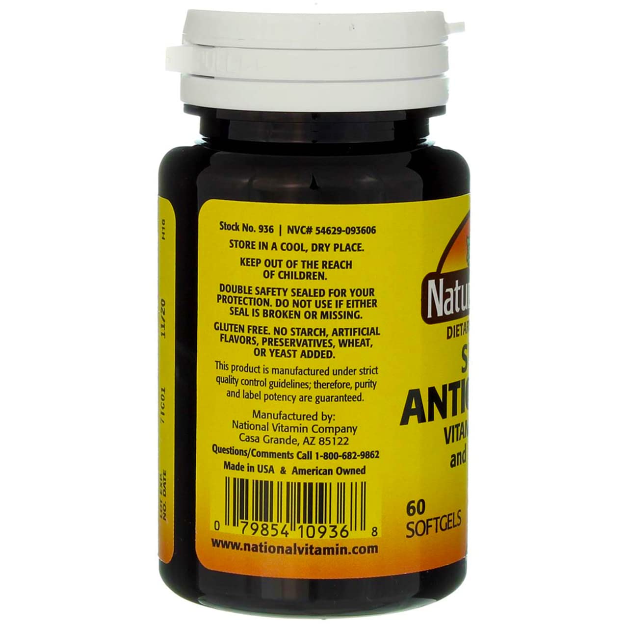 Nature's Blend Super Antioxidant Aces Softgels 60