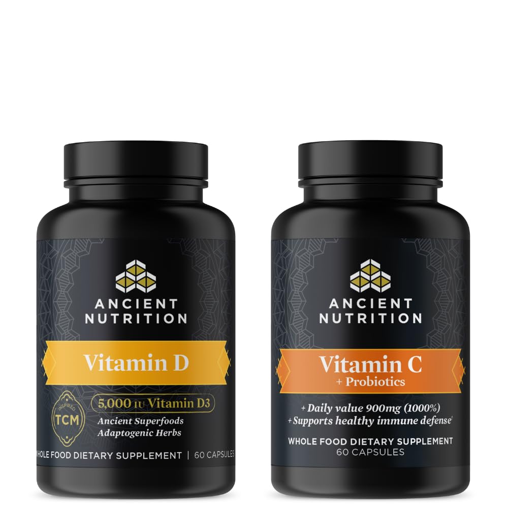 Ancient Nutrition Vitamin D Capsules, 60 Count