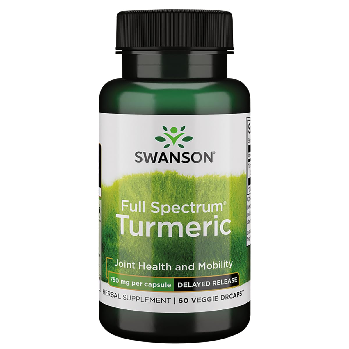 Swanson Full Spectrum Turmeric Delayed Release 750 mg Capsules, 60 Count