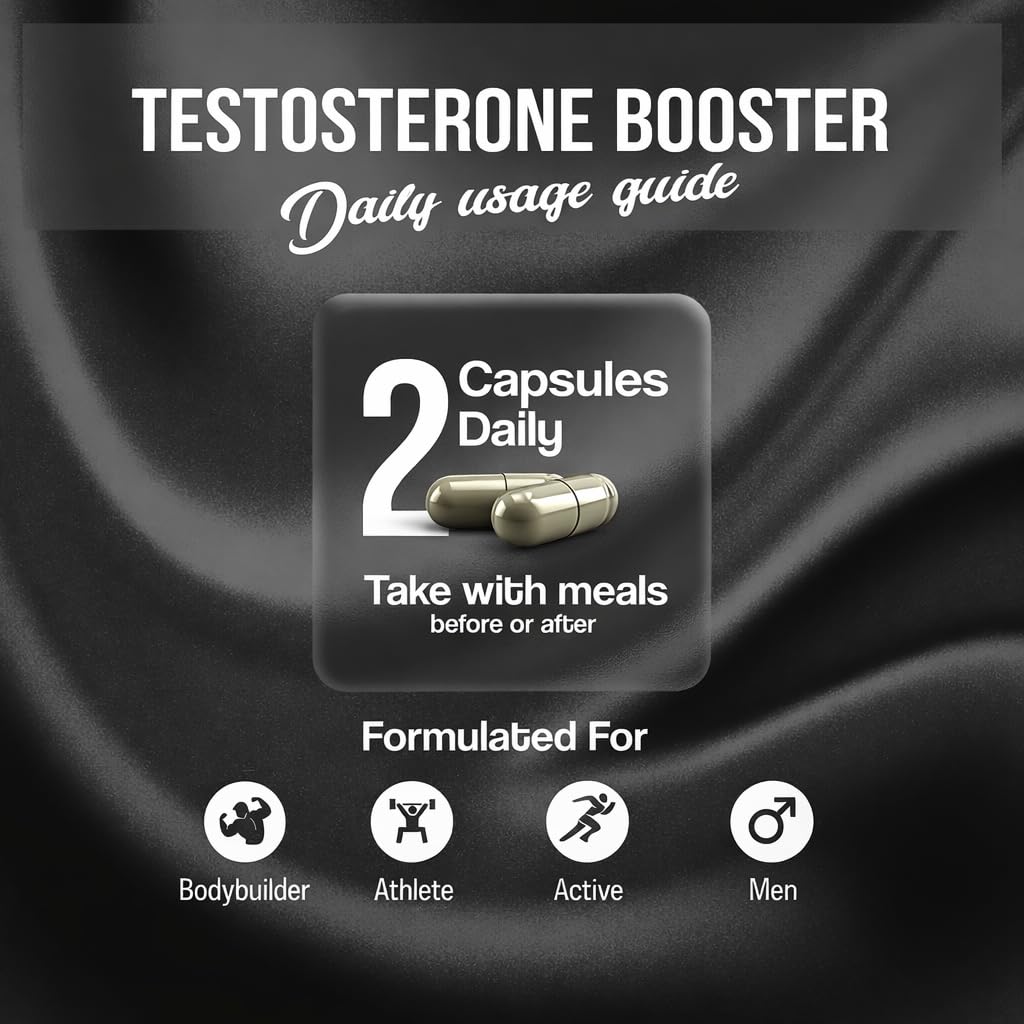 ViventyLife Testosterone Booster Supplement for Men Capsule, 90 Capsules