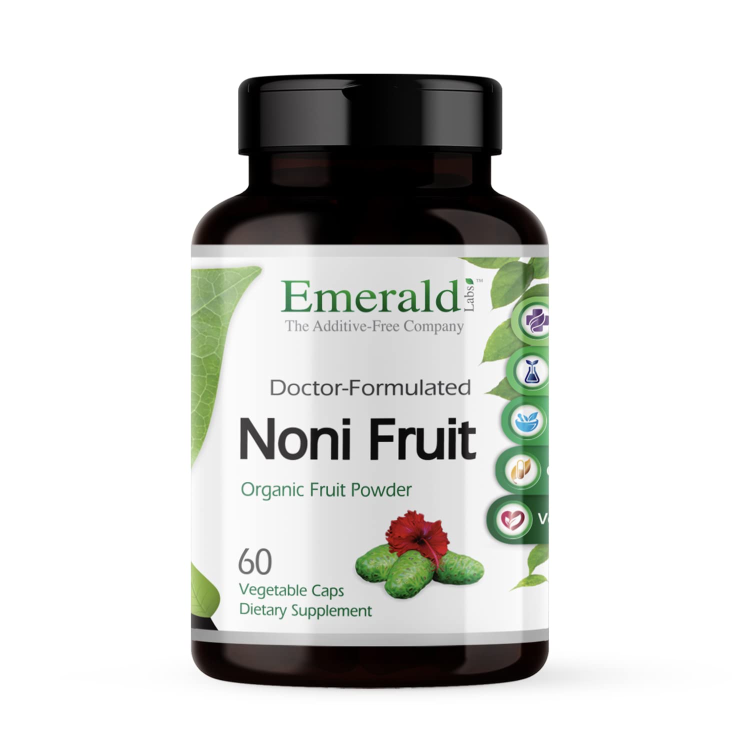 Emerald Labs Noni Fruit - Digestive, Antioxidant & Immune Support Supplement - 60 Vegetable Capsules