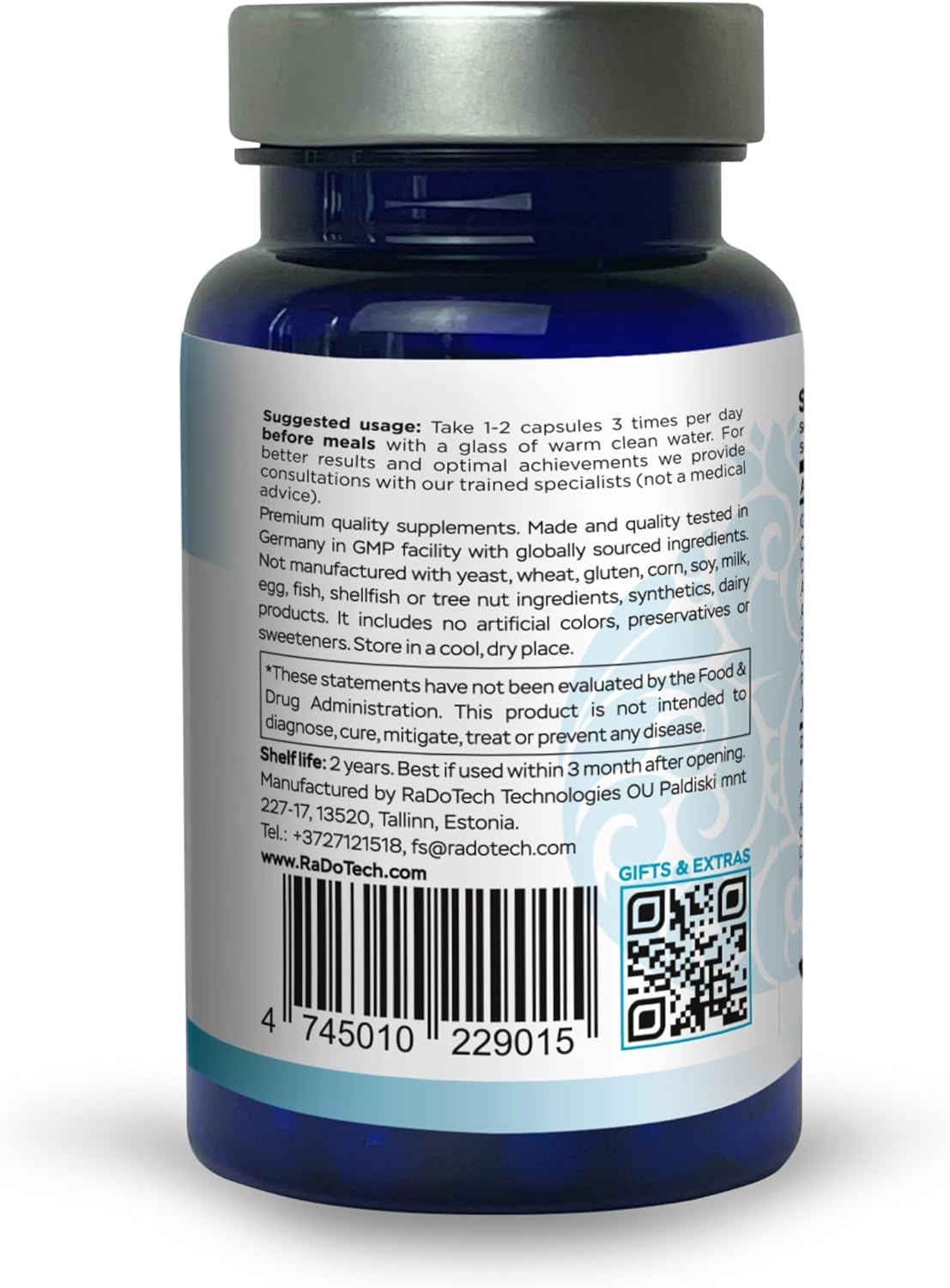 RaDoTech RenActive Kidney Detox Cleanse Capsules 180 Count