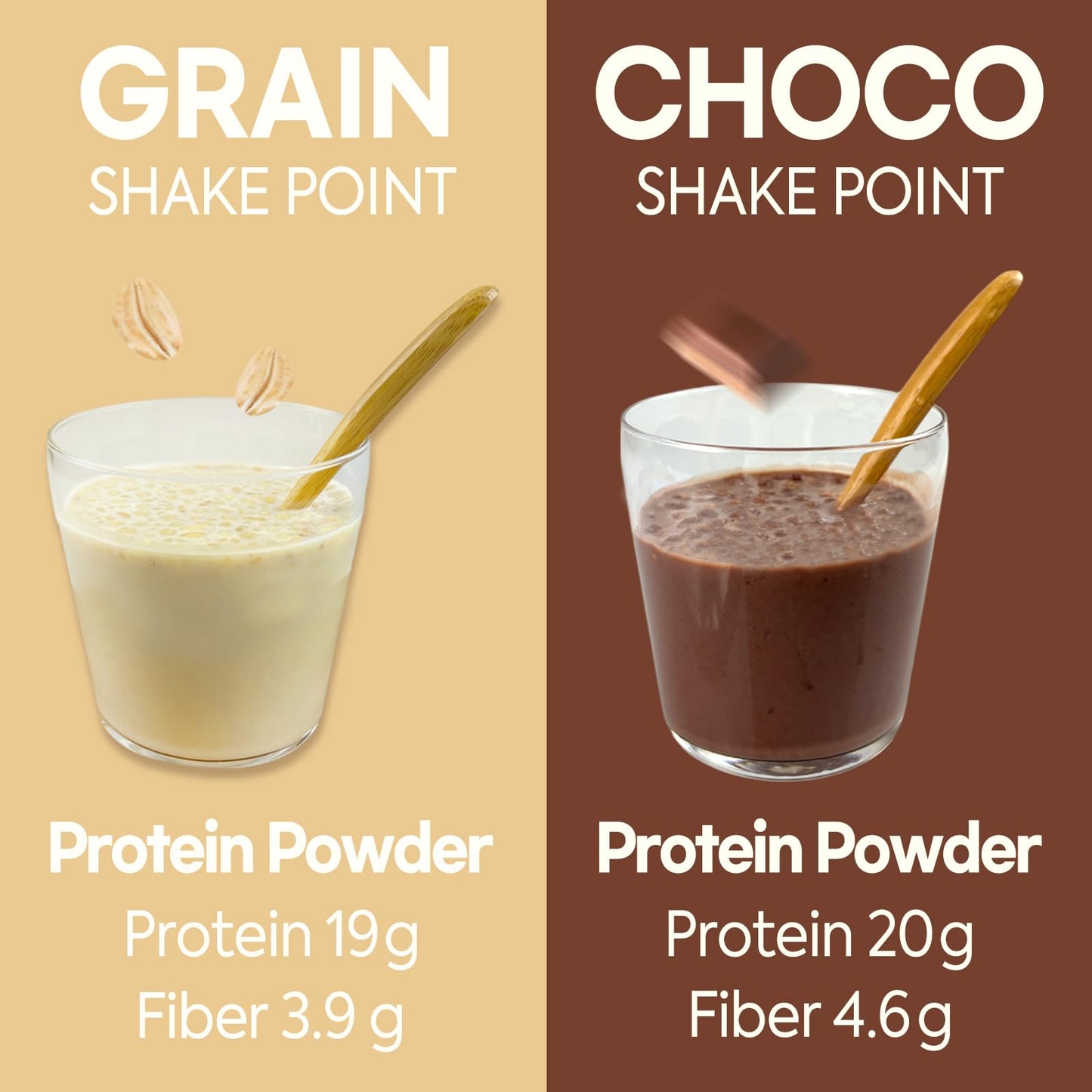 MIaCHOO Protein Shake Powder Roasted Grain Flavor 9.88 oz Pack of 7