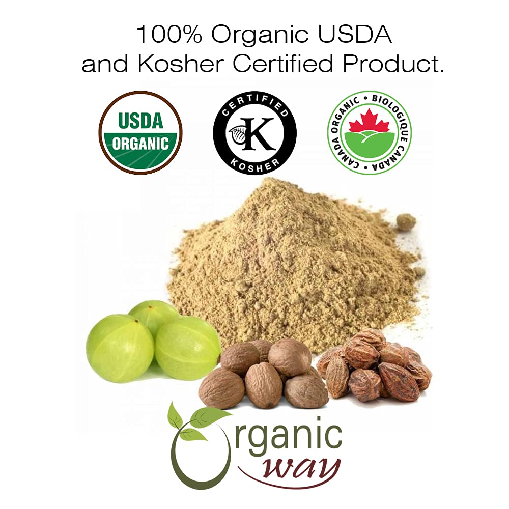 Organic Way Triphala Herbal Powder 16 oz