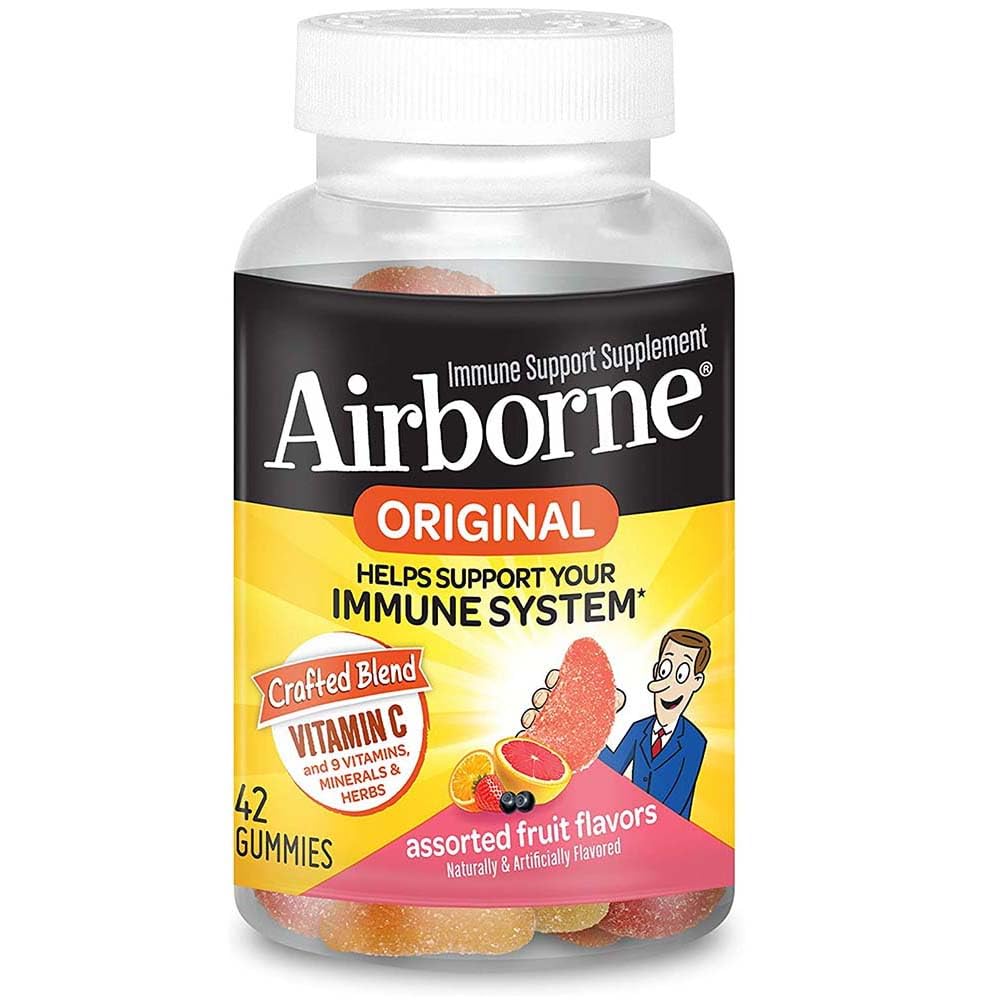 Airborne Assorted Fruit Flavored Gummies, 84 Gummies