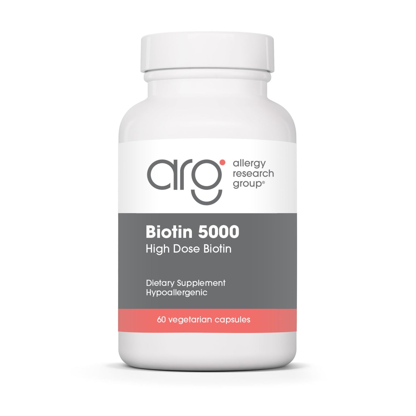 Allergy Research Group Biotin 5000 mcg Capsule, 60 Capsules