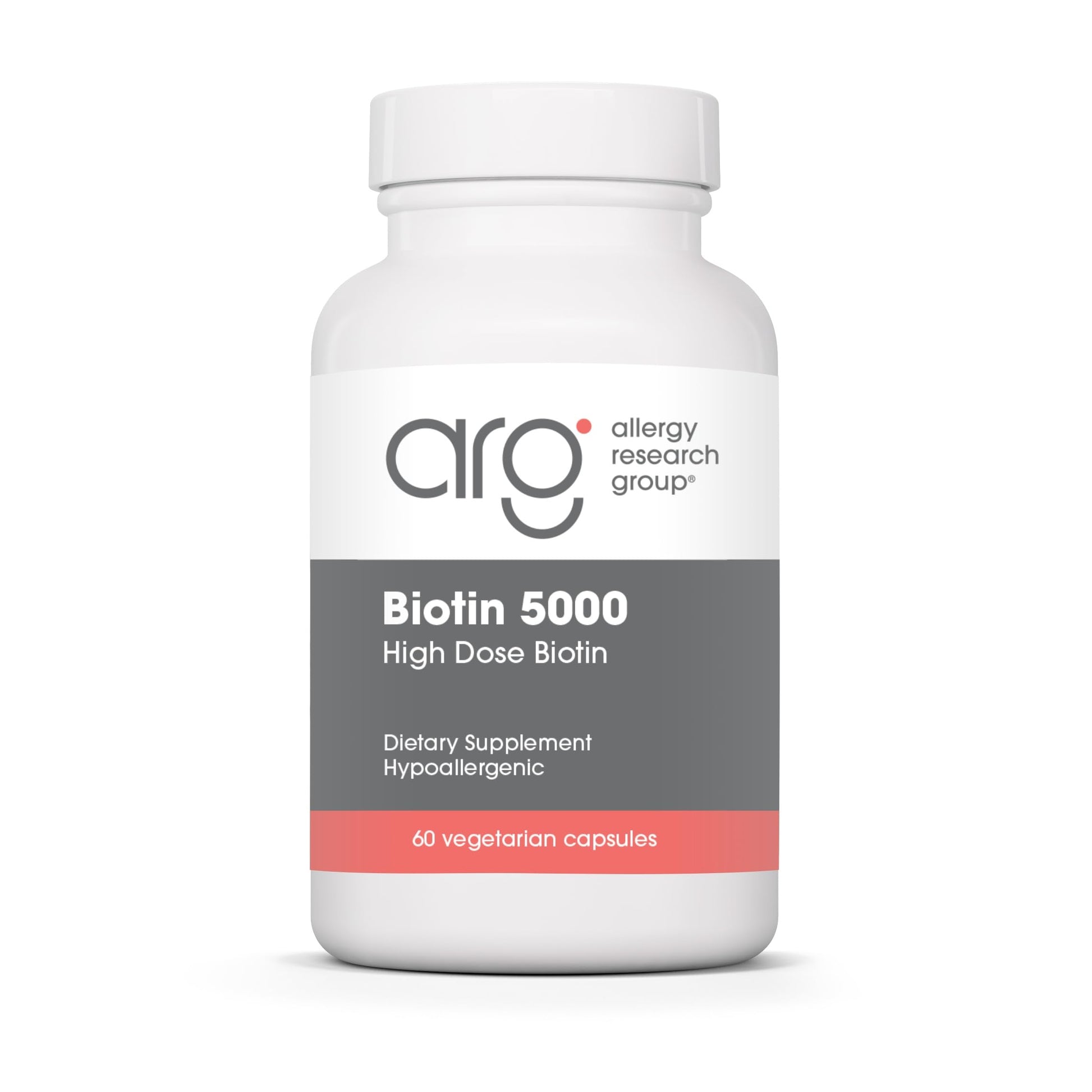 Allergy Research Group Biotin 5000 mcg Capsule, 60 Capsules