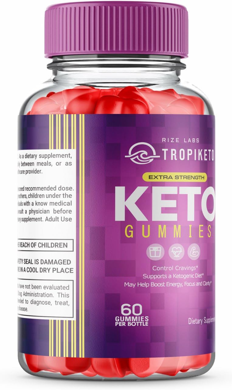 Rize Labs TropiKeto Extra Strength Keto Gummies, 60 Gummies