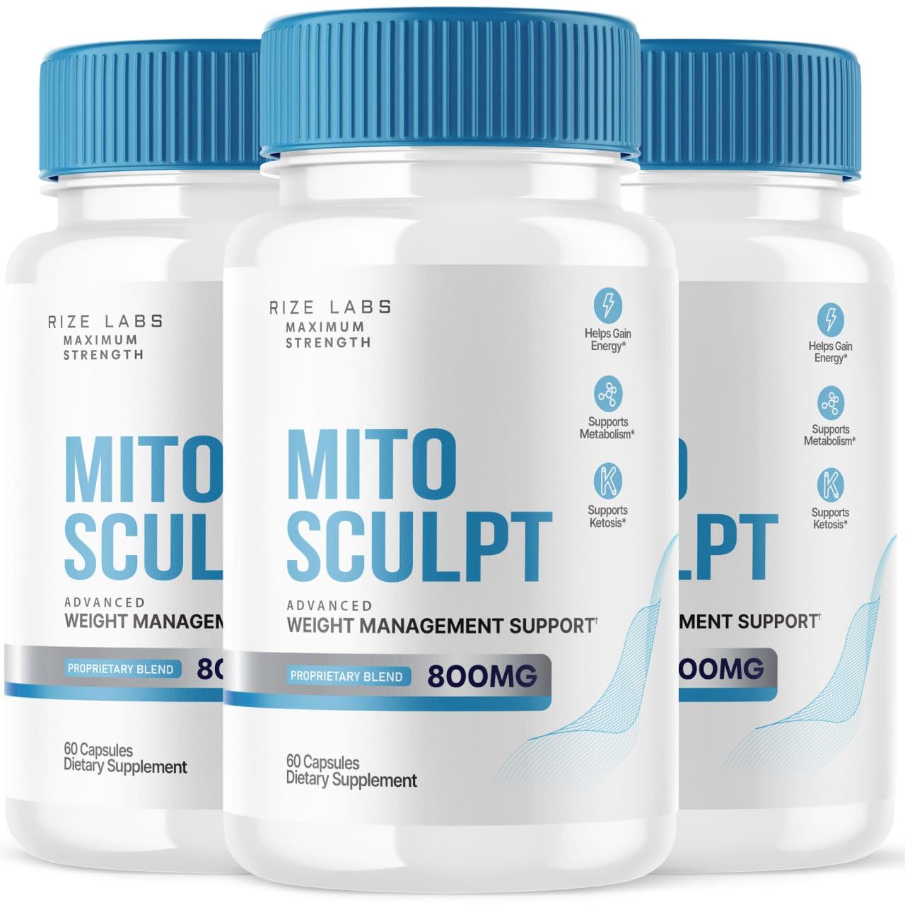 Rize Labs MitoSculpt Weight Loss Capsules, 180 Count