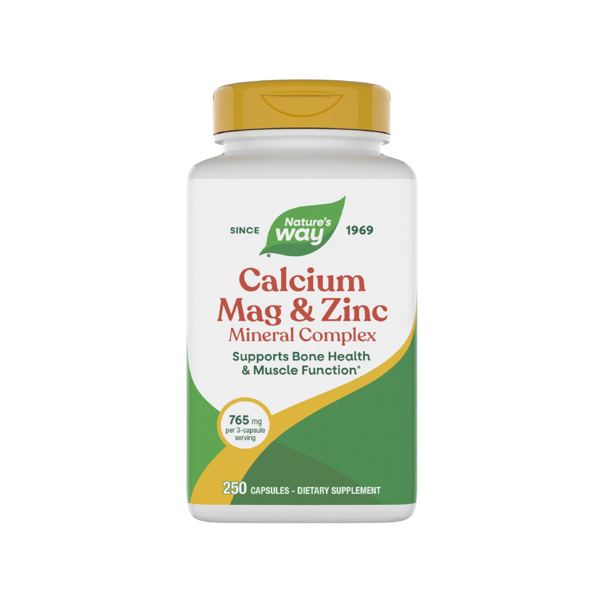 Nature's Way Calcium, Magnesium & Zinc Mineral Complex Capsule, 250 Capsules