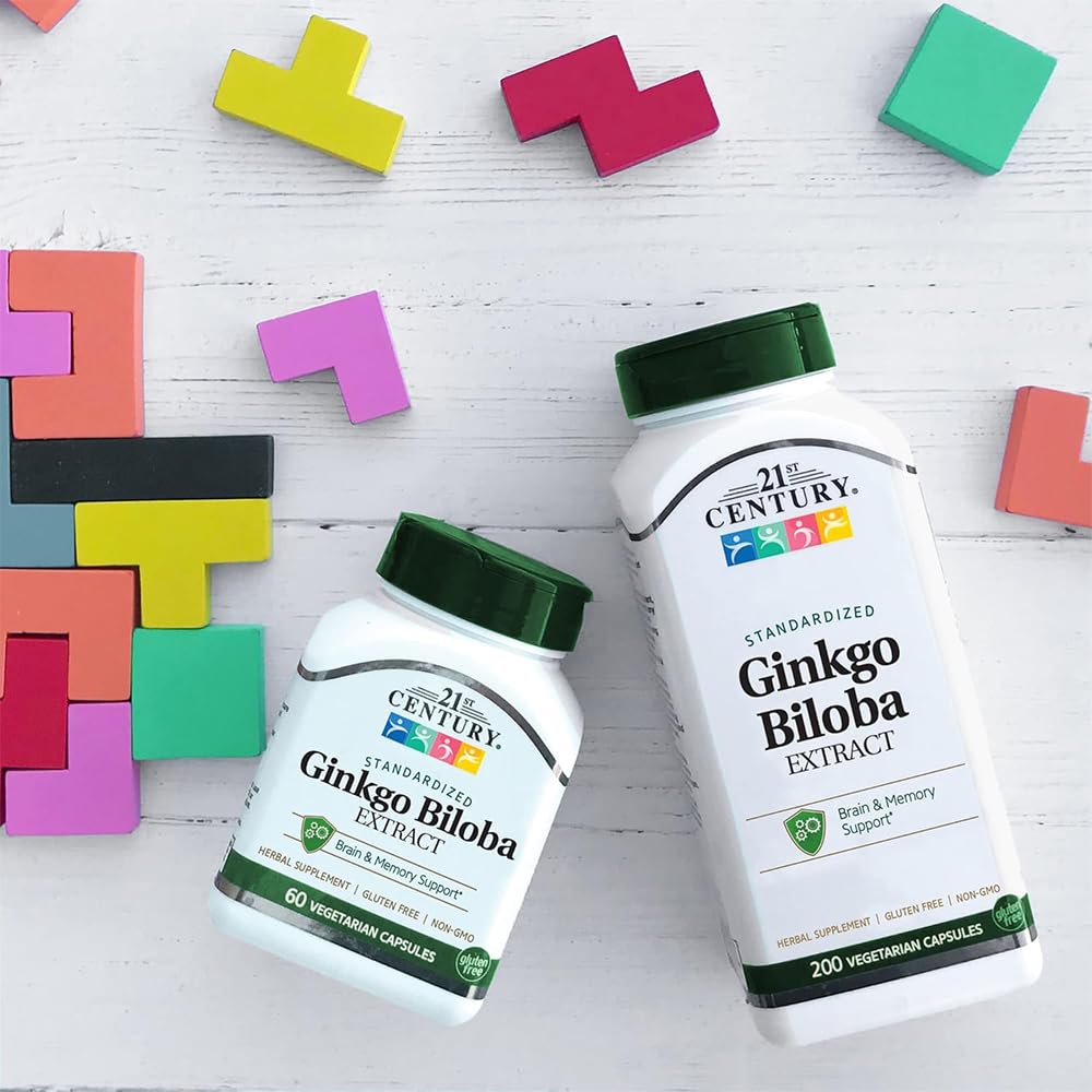 21st Century Ginkgo Biloba Extract Memory & Focus, 60 Capsules