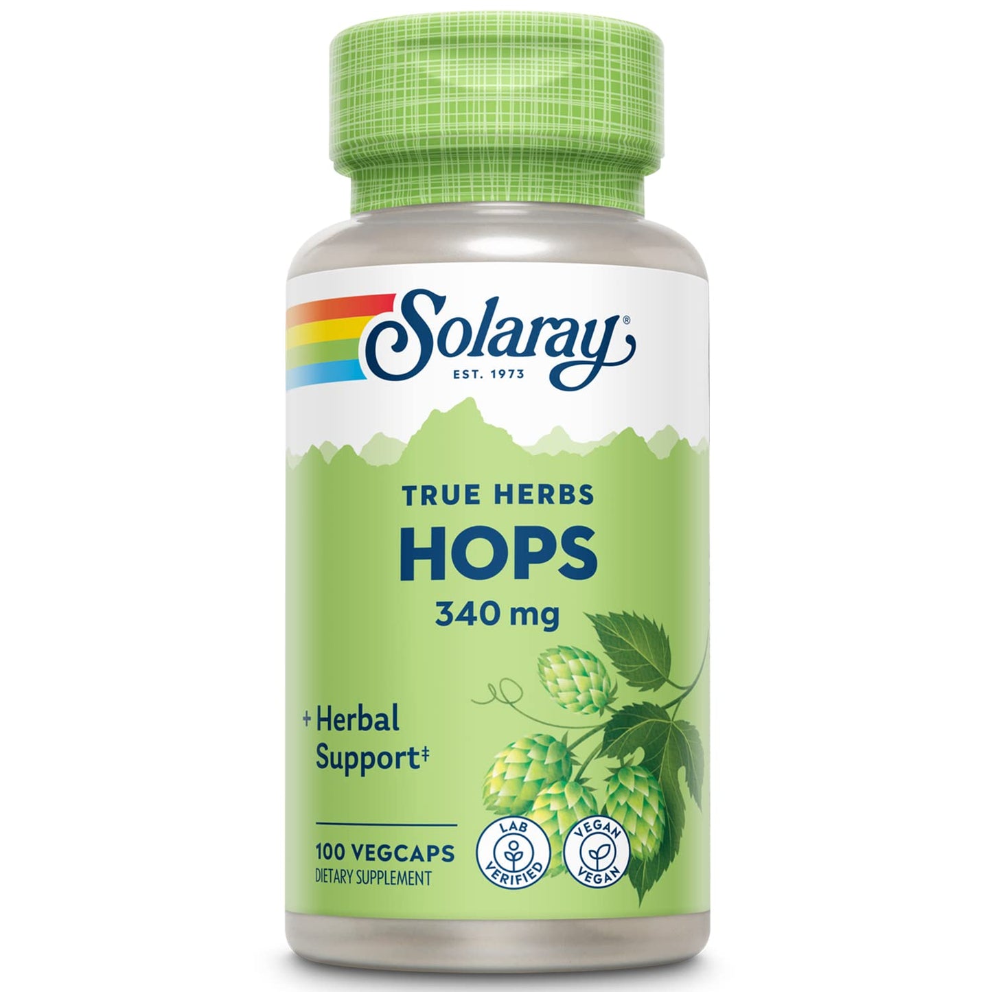 SOLARAY Hops Cone Capsule, 100 Count