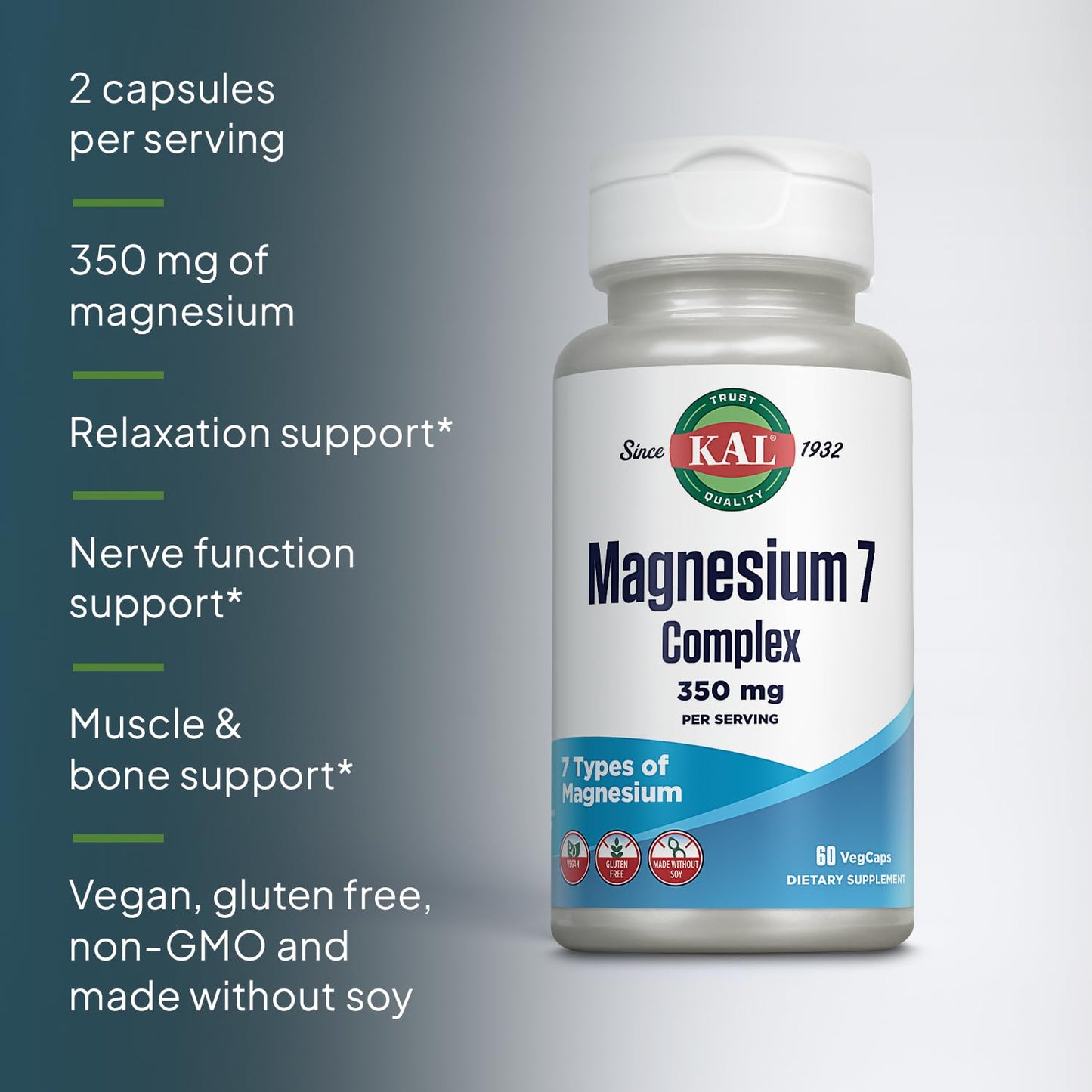 KAL Magnesium Complex 7 Capsule 60 Capsules